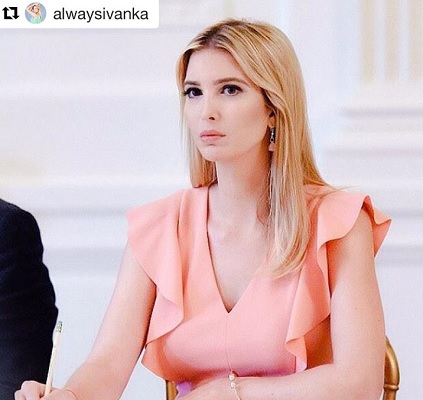 イヴァンカの座った席がまずかった？（画像は『Ivanka Trump　2017年6月23日付Instagram「Very inspiring discussion!」』のスクリーンショット）