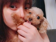 【エンタがビタミン♪】佐々木希に「すっぴん？」の声　愛犬との2ショットが「可愛すぎる」