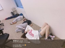 【エンタがビタミン♪】HKT48の楽屋　事件が起きたかのような光景に「アイドルって大変なんだね」