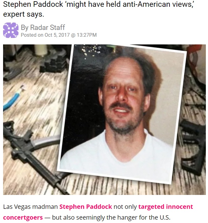 ラスベガス銃乱射事件のパドック容疑者（画像は『Radar Online　2017年10月5日付「Las Vegas Shooter Targeted Secret Government Planes In Addition To Victims」』のスクリーンショット）