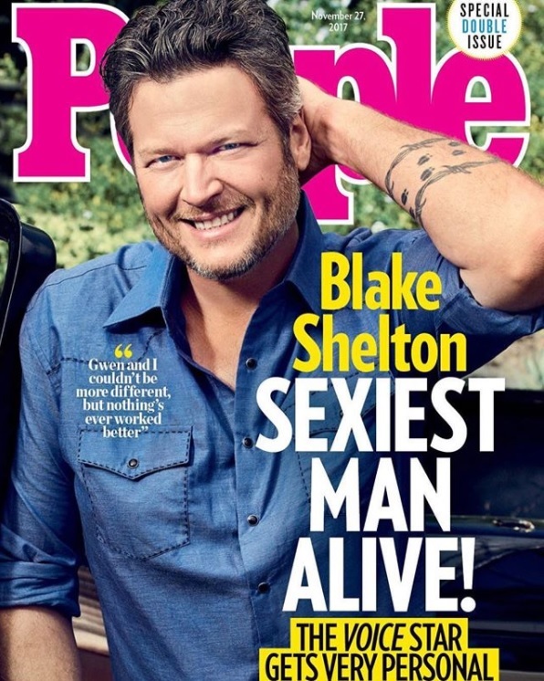 “セクシー”は外見だけが基準じゃない？（画像は『people　2017年11月15日付Instagram「＃BlakeShelton is this year’s ＃SexiestManAlive!」』のスクリーンショット）