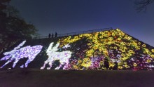 来場者数2万人突破！　福岡城跡が幻想的な“光の体験型アート空間”に　大晦日はカウントダウンも