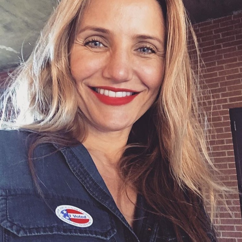 キャメロン、妊娠の夢は叶うか？（画像は『Cameron Diaz　2016年11月9日付Instagram「I voted today for the country I want to live in... a country where there is equality, inclusion, acceptance and freedom that EVERY American deserves...」』のスクリーンショット）