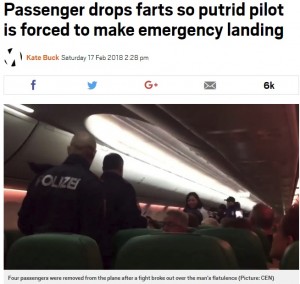 【海外発！Breaking News】「オナラをするな！」キレた乗客に飛行機がオーストリアで緊急着陸