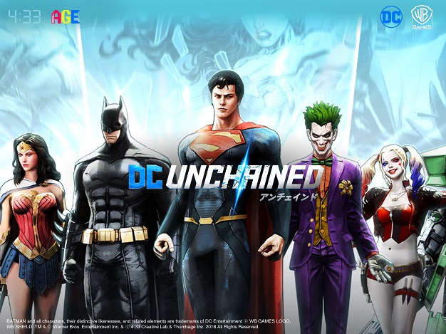 DCコミックスのキャラクターが登場するRPG「DCアンチェインド」