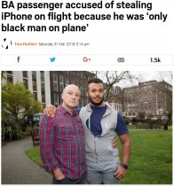 【海外発！Breaking News】機内iPhone盗難騒動で犯人像は「褐色の男」　警察に突き出された人物の職業は…（英）