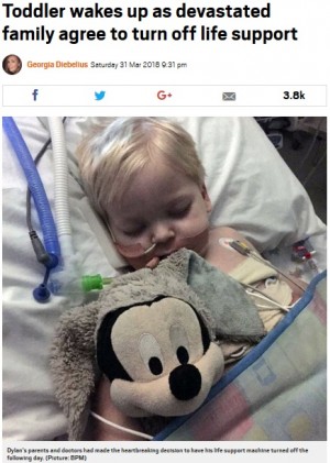 【海外発！Breaking News】稀な肺がんの2歳児、死を宣告された直後に復活　家族は「イースターの奇跡」（英）