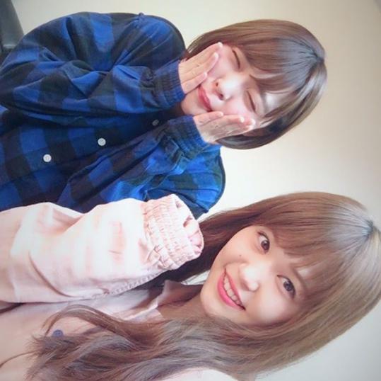 Negicco KaedeとNao☆（画像は『Negicco Nao☆　2018年4月30日付Instagram「パジャマかえなお☆」』のスクリーンショット）