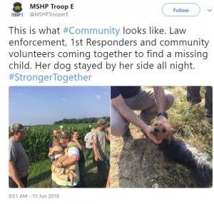 【海外発！Breaking News】行方不明の3歳児　飼い犬に守られ12時間後に無事保護（米）