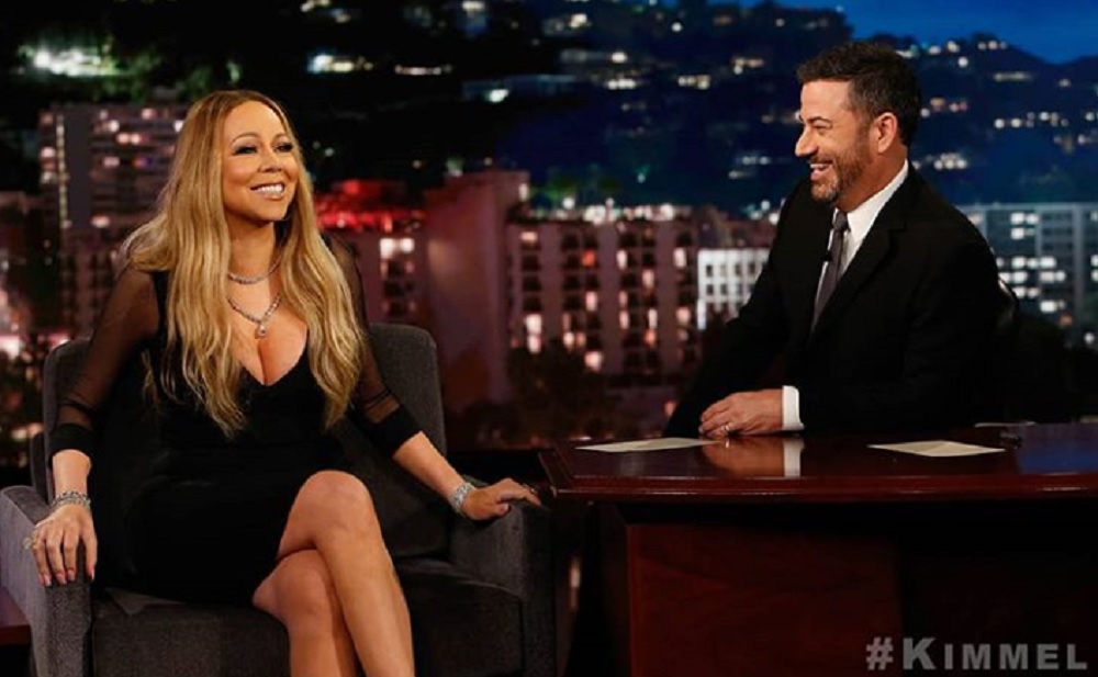 マライア、子どもの散財ぶりを明かす（画像は『Mariah Carey　2018年6月7日付Instagram「On with ＃Kimmel tonight!」』のスクリーンショット）