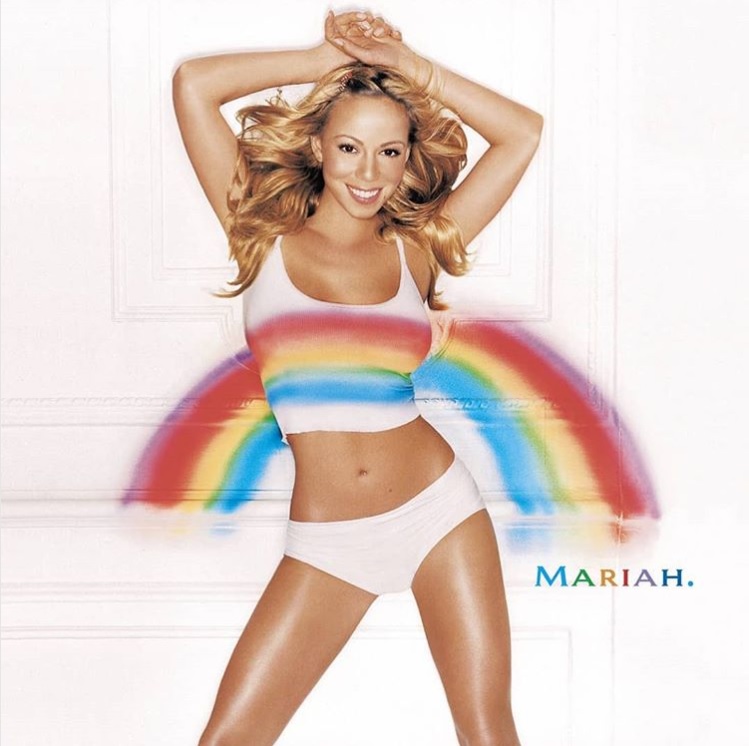 アルバム『Rainbow』のジャケット写真を投稿したマライア（画像は『Mariah Carey　2018年6月2日付Instagram「Happy Pride Month!!」』のスクリーンショット）