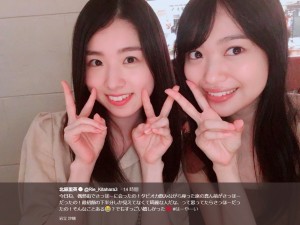 【エンタがビタミン♪】北原里英、カフェでAKB48岩立沙穂とバッタリ「そんなことある？」