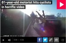 【海外発！Breaking News】81歳ドライバー、サイクリストを撥ねそのまま逃走（英）
