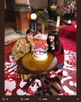 【エンタがビタミン♪】浜辺美波＆松村沙友理の眼福2ショット　“誕生日祝い”で実現