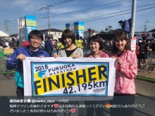 【エンタがビタミン♪】篠田麻里子『福岡マラソン2018』生放送番組に出演、地元糸島では顔ハメパネルも堪能