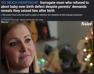 【海外発！Breaking News】実親の中絶要求を拒否、出産した代理母が苦悩告白も　「代理母にそんな権利はない」と世間の声（米）