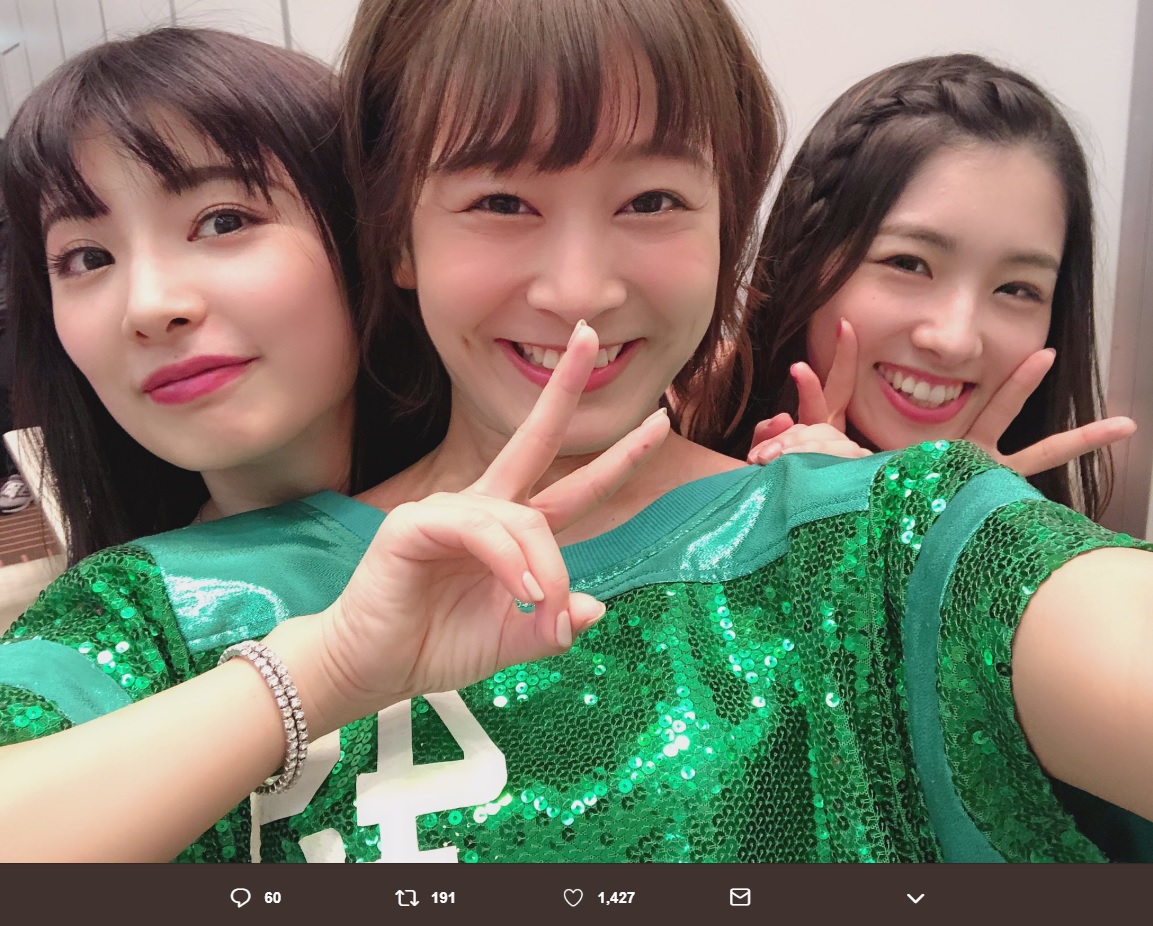 武藤十夢、太田奈緒、岩立沙穂（画像は『太田奈緒　2018年12月21日付Twitter「＃Mステ 出演させていただきました」』のスクリーンショット）