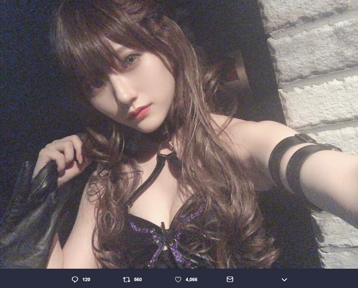 山田麻莉奈のコスプレに「かわいい、神」の声（画像は『山田麻莉奈　2019年1月11日付Twitter「きのう、とあるコスプレさせてもらいました」』のスクリーンショット）