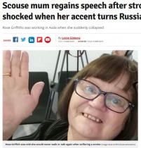 【海外発！Breaking News】脳梗塞を克服した英国人女性、ロシア訛りの英語を口にするように