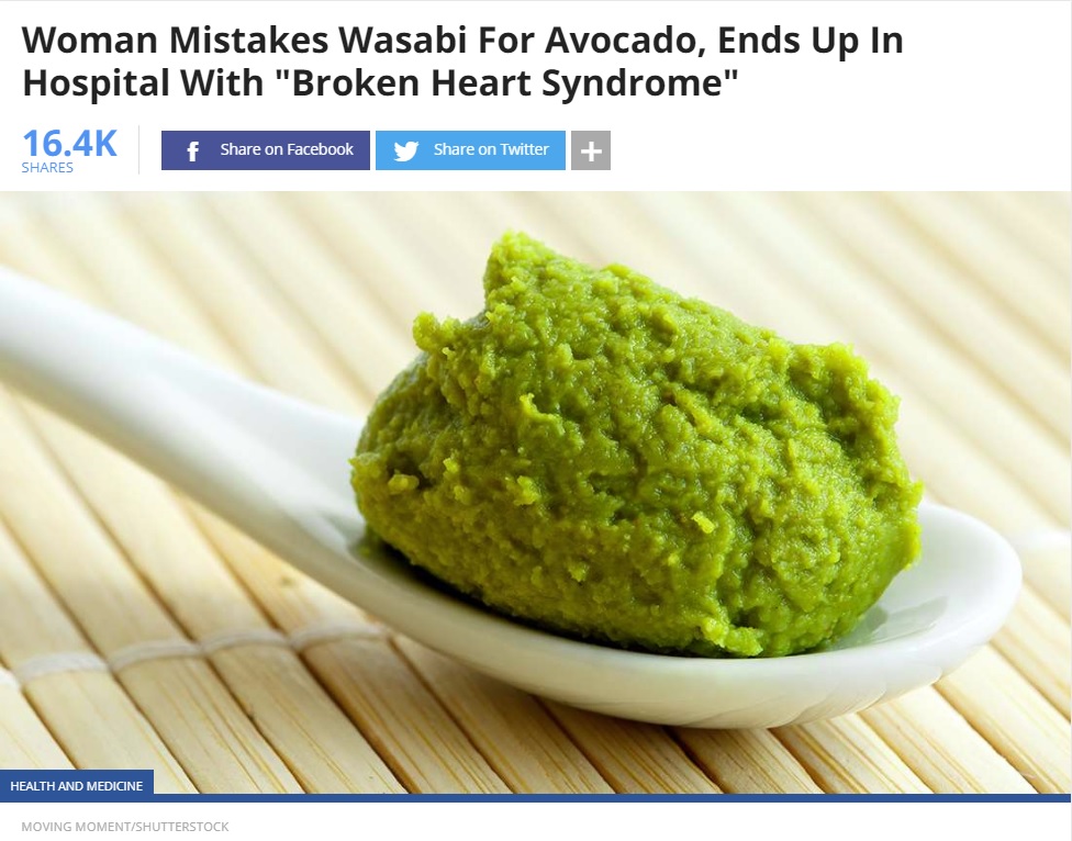 わさびと似ているアボカドディップ（画像は『IFLScience　2019年9月24日付「Woman Mistakes Wasabi For Avocado, Ends Up In Hospital With “Broken Heart Syndrome”」（Shutterstock）』のスクリーンショット）