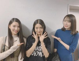 倉持明日香、北原里英、松井咲子（画像は『松井咲子/Sakiko Matsui　2019年11月2日付Instagram「また3人でラジオやりたいですね」』のスクリーンショット）