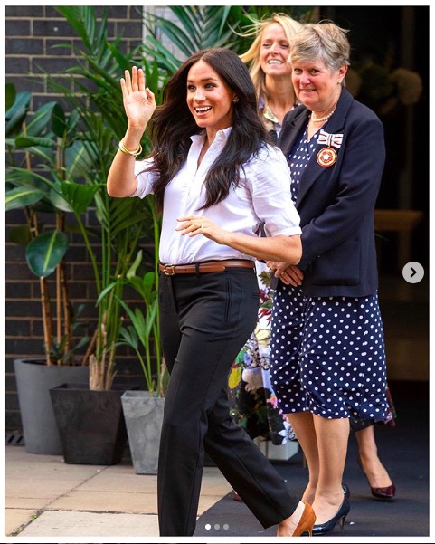 メーガン妃、話し合いに応じることなく…（画像は『The Duke and Duchess of Sussex　2019年9月21日付Instagram「Just over one week ago, The Duchess of Sussex announced the launch of ＃TheSmartSet, an initiative to support the women of ＠SmartWorksCharity.」』のスクリーンショット）