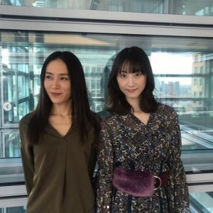 『ブラックスキャンダル』でビンタシーンを繰り広げた山口紗弥加と松井玲奈（画像は『木曜ドラマF『ブラックスキャンダル』　2018年11月15日付Instagram「今夜、第7話です」』のスクリーンショット）