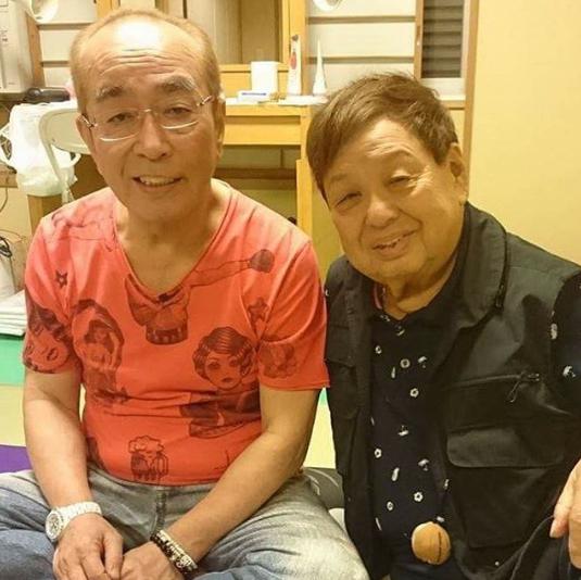 志村けんと高木ブー（画像は『Boo Takagi 高木ブー　2019年12月21日付Instagram「志村が2020東京オリンピックの聖火ランナーに選ばれた。」』のスクリーンショット）