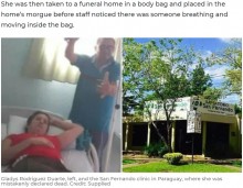 【海外発！Breaking News】死んだはずの妻が生き返った！　葬儀場で遺体袋が動き出す「病院があえて治療をしなかった」夫が激昂（パラグアイ）