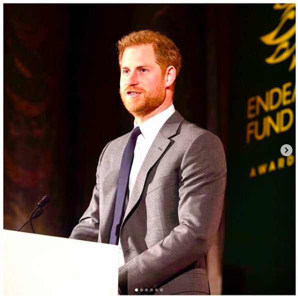 新プロジェクト「HeadFIT」を始動するヘンリー王子（画像は『The Duke and Duchess of Sussex　2019年12月9日付Instagram「Spotlight on: Endeavour Fund」』のスクリーンショット）