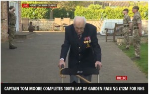 【海外発！Breaking News】99歳退役軍人、自宅庭を100周して寄付金17億円集める　ピアース・モーガンも「騎士称号を与えるべき」（英）＜動画あり＞