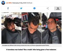 【海外発！Breaking News】30歳ホームレス、善意のヘアカットでイケメンに　モデルのオファーも（米）＜動画あり＞