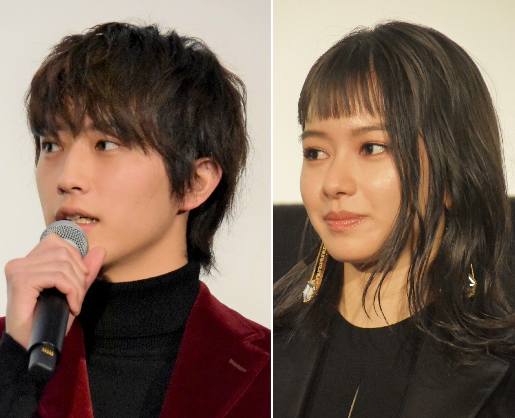 “社員”と“ハケン”の役で共演する杉野遥亮と山本舞香