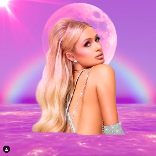 豪華すぎるマスクで批判を浴びたパリス・ヒルトン（画像は『Paris Hilton　2020年5月25日付Instagram「＃SparklingMermaid」』のスクリーンショット）