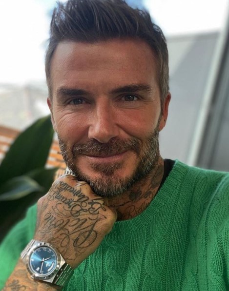 Netflixと約22億円の契約を交わしたデヴィッド・ベッカム（画像は『David Beckham　2020年9月25日付Instagram「＠tudorwatch you’ve done it again, love the new Tudor Royal」』のスクリーンショット）