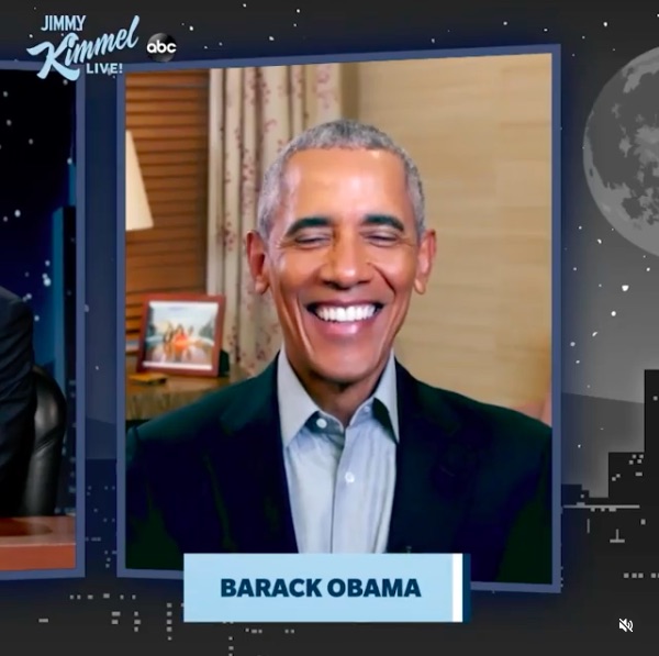 一家の面白エピソードを披露したバラク・オバマ氏（画像は『Jimmy Kimmel Live　2020年11月19日付Instagram「＠BarackObama reveals all tonight on Kimmel!」』のスクリーンショット）
