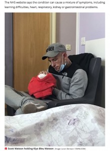 複雑な心境の父スコットさん（画像は『Mirror　2021年5月11日付「Mum devastated after tiny baby born alive after abortion lived for 10 hours」（Image: Loran Denison / SWNS.COM）』のスクリーンショット）