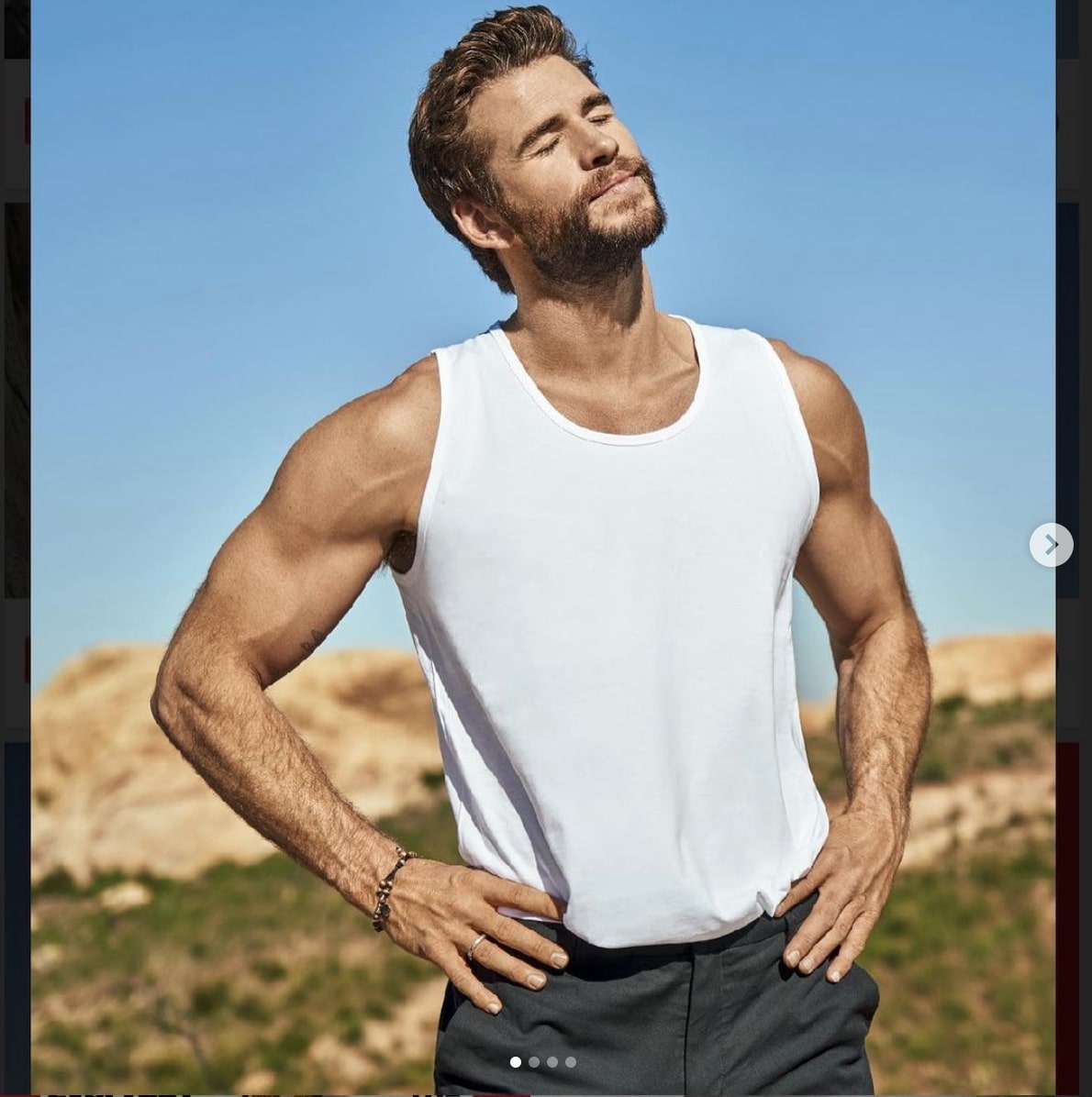 リアム・ヘムズワース、交際中の女優と近々婚約か（画像は『Liam Hemsworth　2020年4月14日付Instagram「＠menshealthmag ＠rikerbrothers ＠richdorment ＠scott.hendo」』のスクリーンショット）