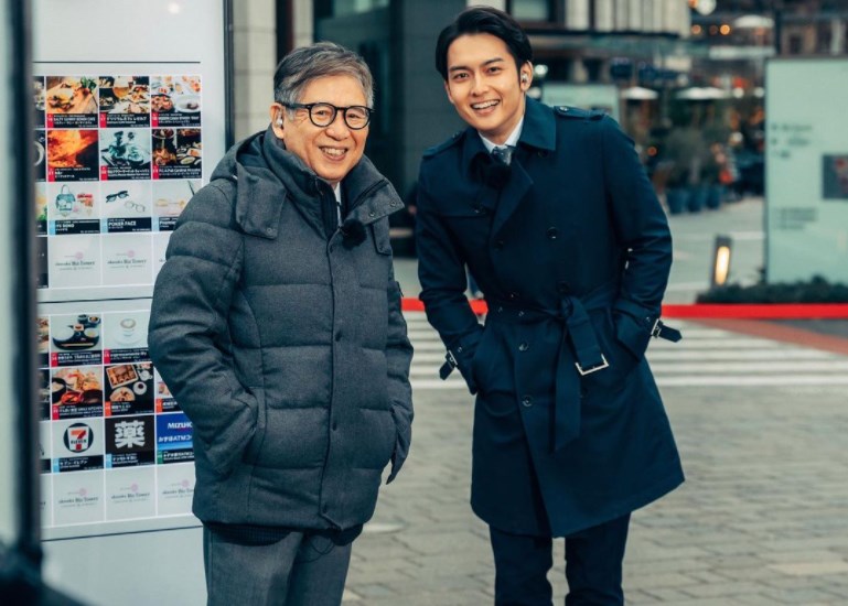 森田正光氏と小林廣輝アナ（画像は『小林廣輝　Hiroki Kobayashi　2021年1月28日付Instagram「『Nスタ』冒頭お天気ご一緒して1年の森田さん」』のスクリーンショット）