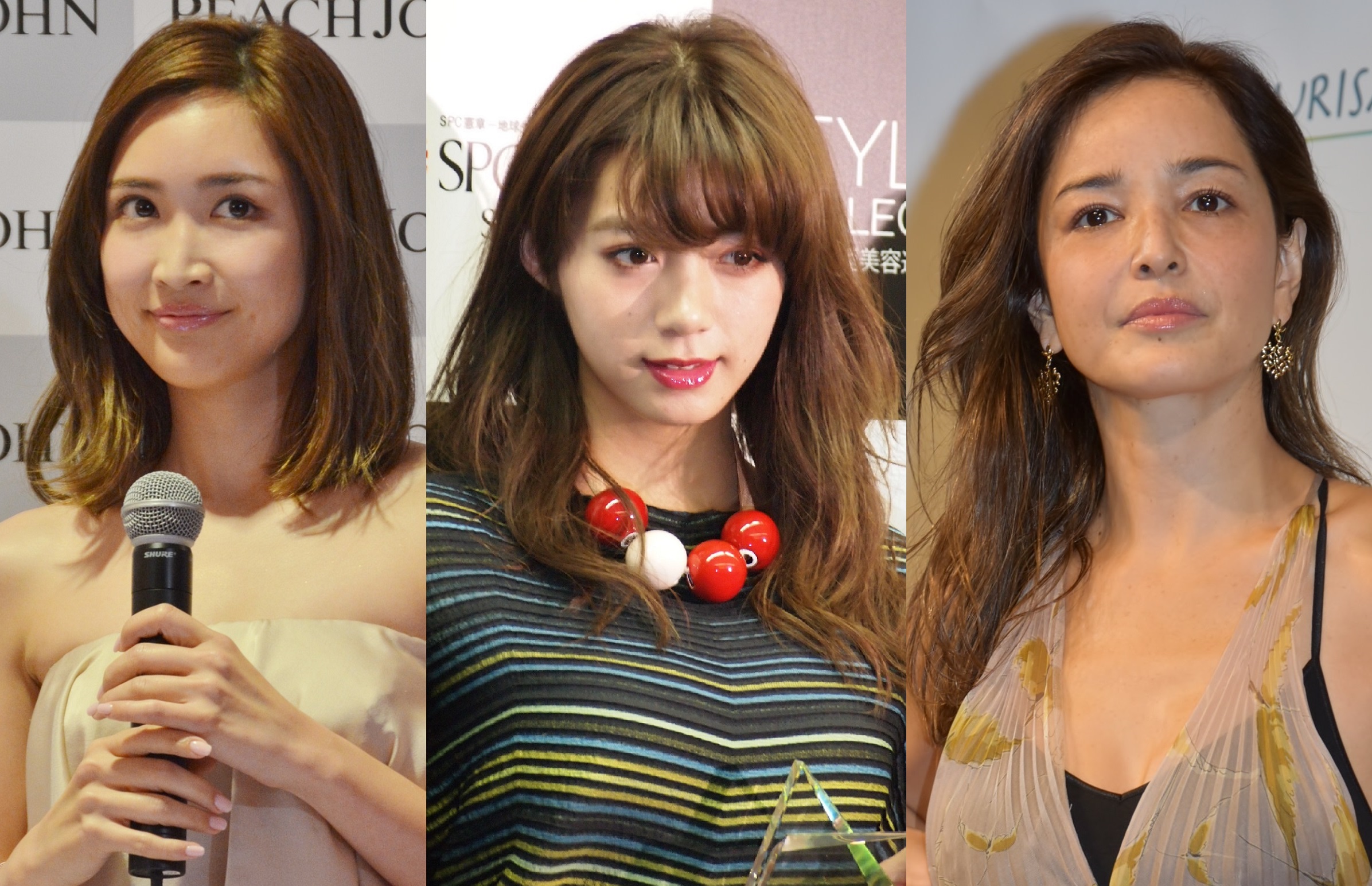 ロングヘアのイメージが強かった紗栄子、池田エライザ、梨花