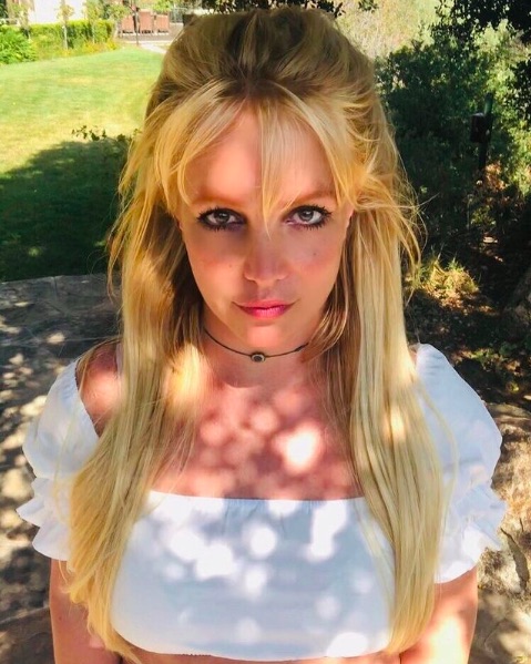 Instagramを数日前に再開したブリトニー（画像は『Britney Spears　2021年9月1日付Instagram』のスクリーンショット）