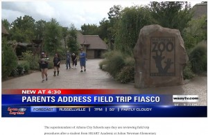 両親が約160キロも離れた動物園へ迎えに行くことに（画像は『WAAY-TV　2022年3月24日付「Athens City Schools responds to student being left at Nashville Zoo; student’s parent speaks out」（Courtesy: Jessica Robinson）』のスクリーンショット）