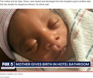 【海外発！Breaking News】出張中にホテルのトイレで出産した女性「便器に落ちた赤ちゃんを思わず拾いあげた」（米）＜動画あり＞