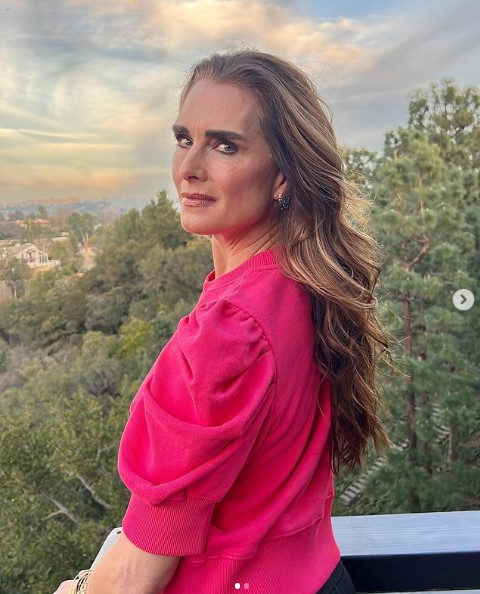 長女とレッドカーペットに登場したブルック・シールズ（画像は『Brooke Shields　2022年1月16日付Instagram「Looking back at one of my favorite red carpet moments! 」』のスクリーンショット）