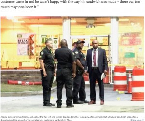 警察による詳しい調査が進められている（画像は『ABC News　2022年6月27日付「Customer allegedly shoots Subway workers over too much mayonnaise on sandwich」（WSB）』のスクリーンショット）