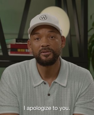 クリスに「謝罪する」と動画で伝えたウィル（画像は『Will Smith　2022年7月29日付Instagram「Thanx y’all」』のスクリーンショット）