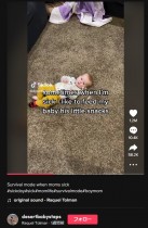 【海外発！Breaking News】「まるでニワトリ」赤ちゃんにおやつを床に撒いて与える母親が物議醸す（米）＜動画あり＞