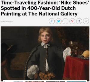 【海外発！Breaking News】タイムトラベラー？　371年前の絵画にナイキのロゴに酷似した靴を履く少年を発見（英）