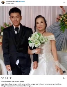 2人の結婚にインドネシア児童保護委員会（KPAI）関与することとなり、ケヴィンさんが18歳になるまで2人は同じ部屋で就寝することが禁止された（画像は『suwarto　2023年8月2日付Instagram「Jangan patah semangat jika sampai saat ini belum bertemu dengan jodohmu.」』のスクリーンショット）