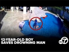 【海外発！Breaking News】プールに沈んだ男性を救った12歳男児、心肺蘇生法は「Netflixのドラマを見て覚えた」（米）＜動画あり＞